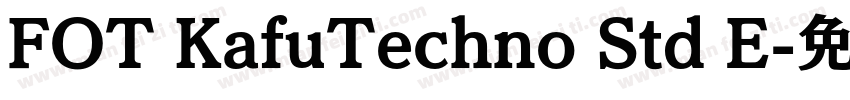 FOT KafuTechno Std E字体转换
